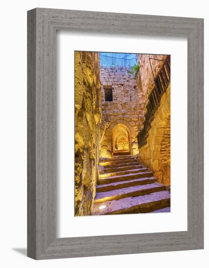 Qalat ar-Rabid Ancient Arabic Fortress Castle, Ajlun, Jordan.-William Perry-Framed Photographic Print