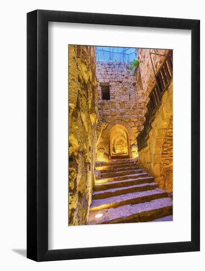 Qalat ar-Rabid Ancient Arabic Fortress Castle, Ajlun, Jordan.-William Perry-Framed Photographic Print