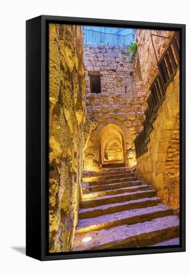 Qalat ar-Rabid Ancient Arabic Fortress Castle, Ajlun, Jordan.-William Perry-Framed Premier Image Canvas