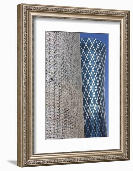 Qatar, Burj Qatar Tower-Walter Bibikow-Framed Photographic Print