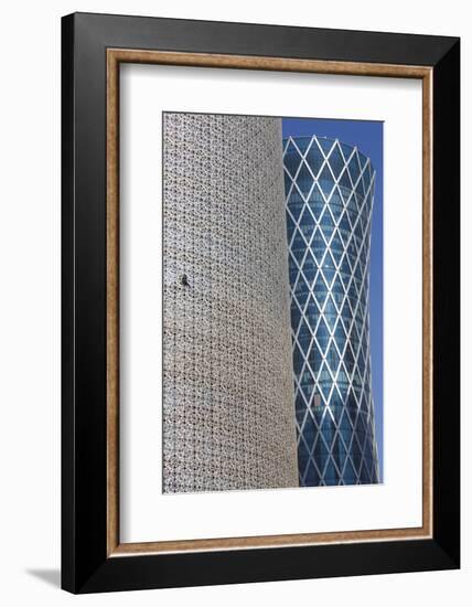 Qatar, Burj Qatar Tower-Walter Bibikow-Framed Photographic Print