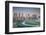 Qatar, Doha, Doha Bay, West Bay Skyscrapers, Elevated View, Dawn-Walter Bibikow-Framed Photographic Print