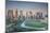 Qatar, Doha, Doha Bay, West Bay Skyscrapers, Elevated View, Dawn-Walter Bibikow-Mounted Photographic Print