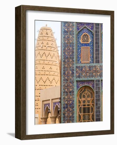 Qatar, Doha, Katara Cultural Village, Katari Mosque and Pigeon Tower-Jane Sweeney-Framed Photographic Print