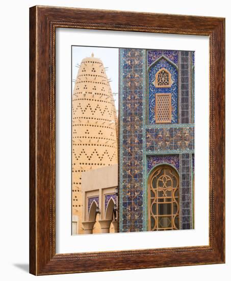 Qatar, Doha, Katara Cultural Village, Katari Mosque and Pigeon Tower-Jane Sweeney-Framed Photographic Print