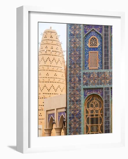 Qatar, Doha, Katara Cultural Village, Katari Mosque and Pigeon Tower-Jane Sweeney-Framed Photographic Print