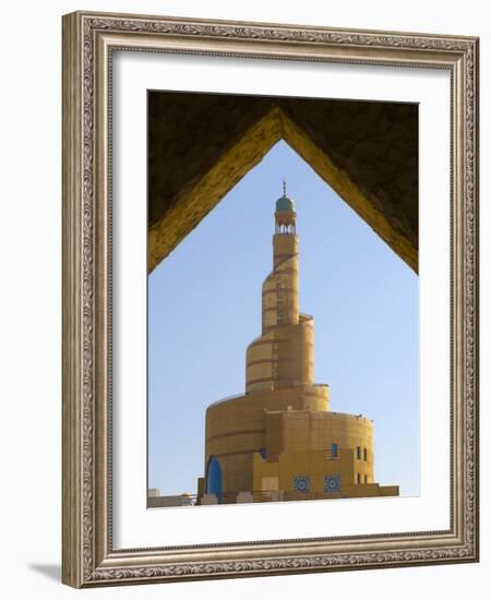 Qatar, Doha, Qatar Islamic Cultural Centre Mosque from Souq Waqif-Alan Copson-Framed Photographic Print