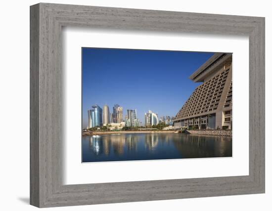 Qatar, Doha, West Bay City Skyline-Walter Bibikow-Framed Photographic Print