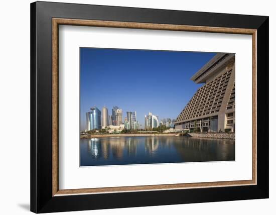 Qatar, Doha, West Bay City Skyline-Walter Bibikow-Framed Photographic Print