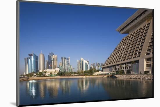 Qatar, Doha, West Bay City Skyline-Walter Bibikow-Mounted Photographic Print