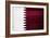 Qatar Flag Design with Wood Patterning - Flags of the World Series-Philippe Hugonnard-Framed Art Print