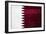 Qatar Flag Design with Wood Patterning - Flags of the World Series-Philippe Hugonnard-Framed Premium Giclee Print