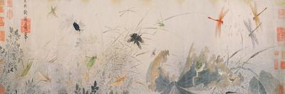 Doves and Pear Blossoms after Rain, Yuan Dynasty, Late 13th Century-Qian Xuan-Framed Giclee Print