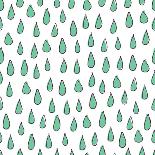 Seamless Pattern. Vector Background with Drops. Design for Prints, Shirts and Posters.-Qilli-Mounted Art Print