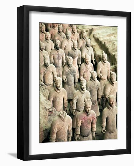 Qin Shi Huang Di Mausoleum with Terracotta Warriors, Xi'An, China-Miva Stock-Framed Photographic Print