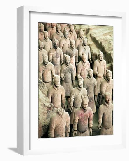 Qin Shi Huang Di Mausoleum with Terracotta Warriors, Xi'An, China-Miva Stock-Framed Photographic Print