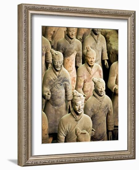 Qin Shi Huang Di Mausoleum with Terracotta Warriors, Xi'An, China-Miva Stock-Framed Photographic Print