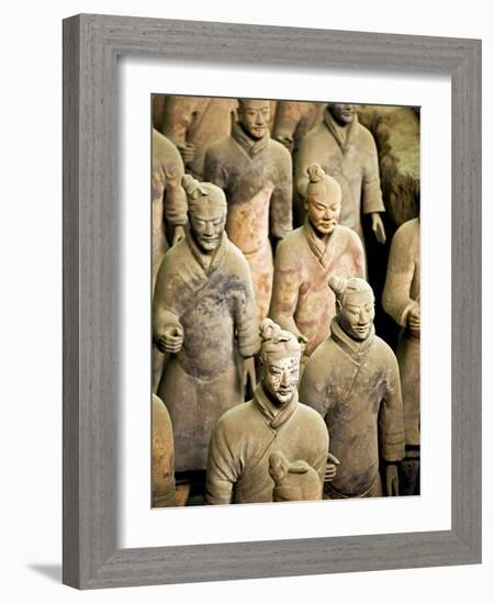 Qin Shi Huang Di Mausoleum with Terracotta Warriors, Xi'An, China-Miva Stock-Framed Photographic Print