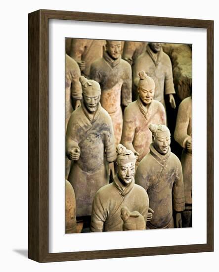 Qin Shi Huang Di Mausoleum with Terracotta Warriors, Xi'An, China-Miva Stock-Framed Photographic Print