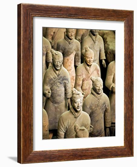 Qin Shi Huang Di Mausoleum with Terracotta Warriors, Xi'An, China-Miva Stock-Framed Photographic Print
