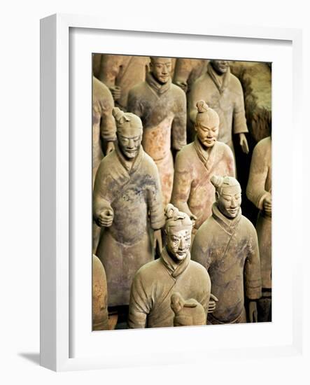 Qin Shi Huang Di Mausoleum with Terracotta Warriors, Xi'An, China-Miva Stock-Framed Photographic Print