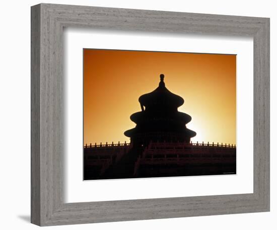 Qinan Hall,Temple of Heaven, Beijing, China-James Montgomery Flagg-Framed Photographic Print