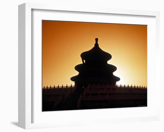 Qinan Hall,Temple of Heaven, Beijing, China-James Montgomery Flagg-Framed Photographic Print