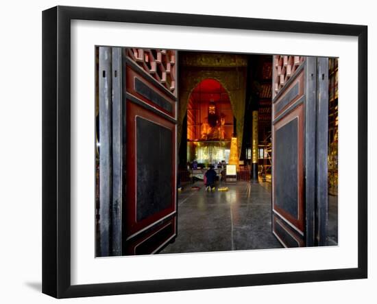 Qingyang Gong Monastery Temple Complex, Chengdu, Sichuan, China, Asia-Charles Bowman-Framed Photographic Print