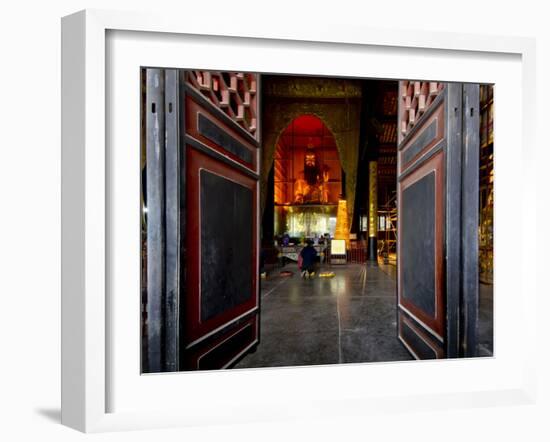 Qingyang Gong Monastery Temple Complex, Chengdu, Sichuan, China, Asia-Charles Bowman-Framed Photographic Print