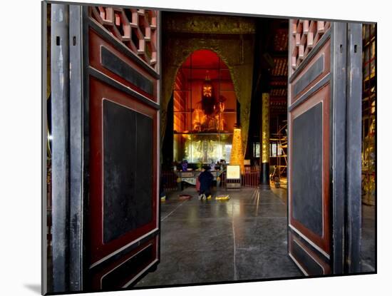 Qingyang Gong Monastery Temple Complex, Chengdu, Sichuan, China, Asia-Charles Bowman-Mounted Photographic Print
