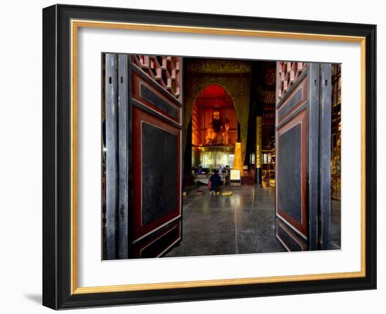 Qingyang Gong Monastery Temple Complex, Chengdu, Sichuan, China, Asia-Charles Bowman-Framed Photographic Print