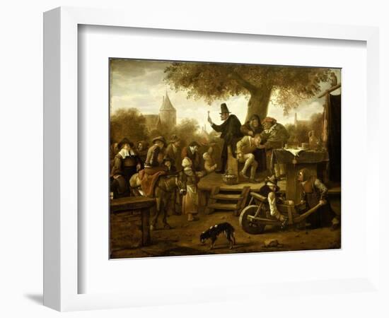 Quack-Jan Havicksz Steen-Framed Art Print