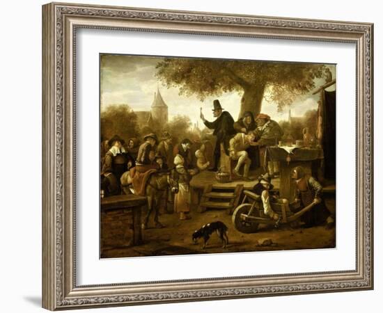 Quack-Jan Havicksz Steen-Framed Art Print