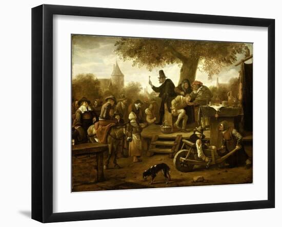 Quack-Jan Havicksz Steen-Framed Art Print