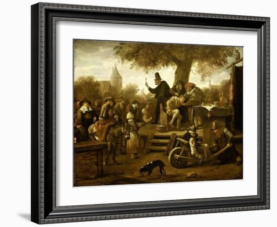 Quack-Jan Havicksz Steen-Framed Art Print