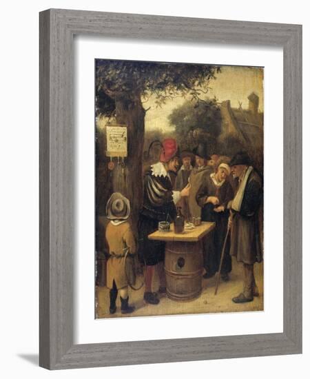 Quack-Jan Havicksz Steen-Framed Art Print