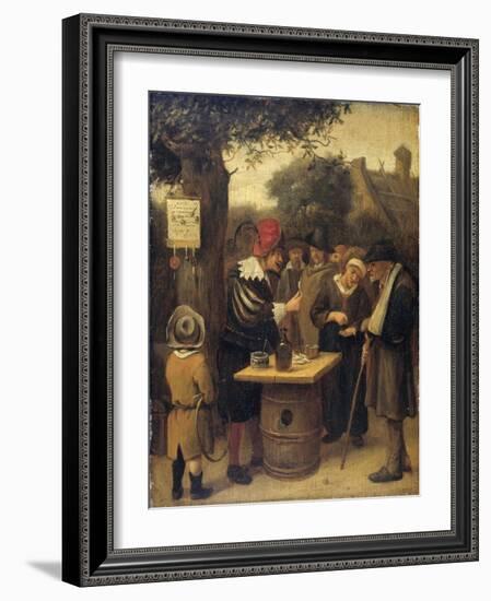 Quack-Jan Havicksz Steen-Framed Art Print