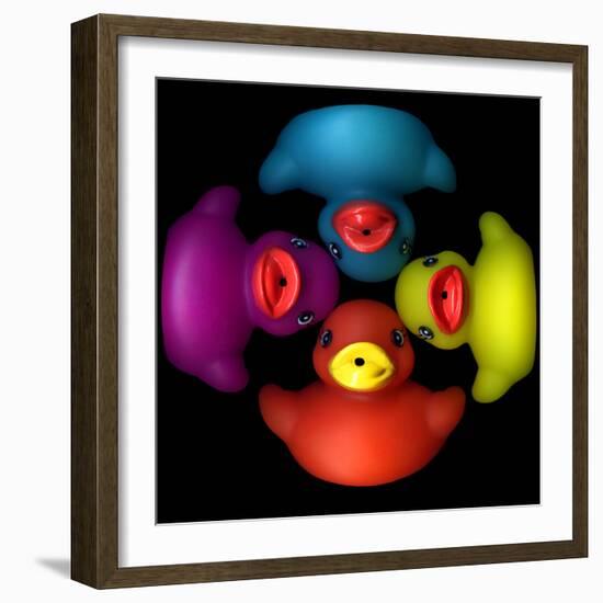 Quackers 2-Magda Indigo-Framed Photographic Print