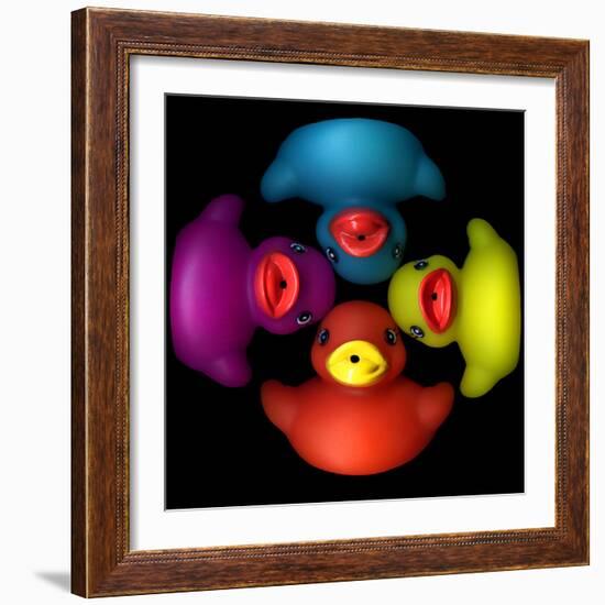 Quackers 2-Magda Indigo-Framed Photographic Print