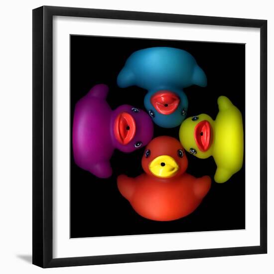 Quackers 2-Magda Indigo-Framed Photographic Print