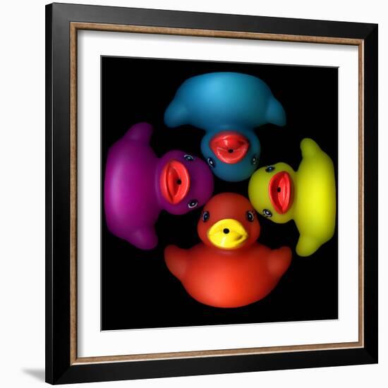 Quackers 2-Magda Indigo-Framed Photographic Print