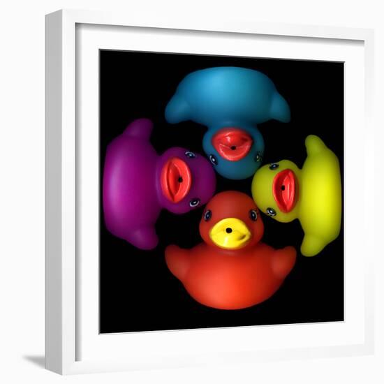 Quackers 2-Magda Indigo-Framed Photographic Print