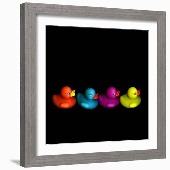 Quackers-Magda Indigo-Framed Photographic Print