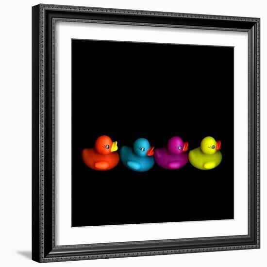 Quackers-Magda Indigo-Framed Photographic Print