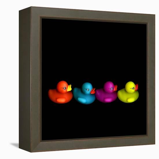 Quackers-Magda Indigo-Framed Premier Image Canvas