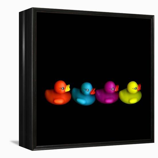 Quackers-Magda Indigo-Framed Premier Image Canvas