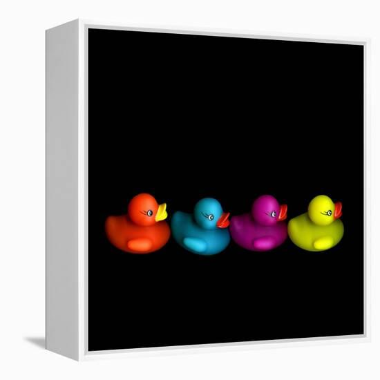 Quackers-Magda Indigo-Framed Premier Image Canvas