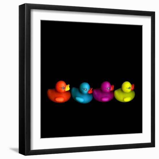 Quackers-Magda Indigo-Framed Photographic Print