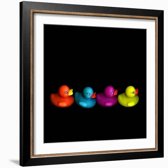 Quackers-Magda Indigo-Framed Photographic Print