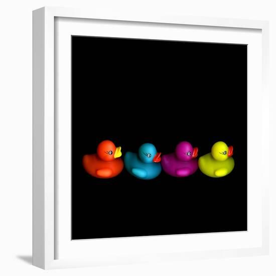 Quackers-Magda Indigo-Framed Photographic Print